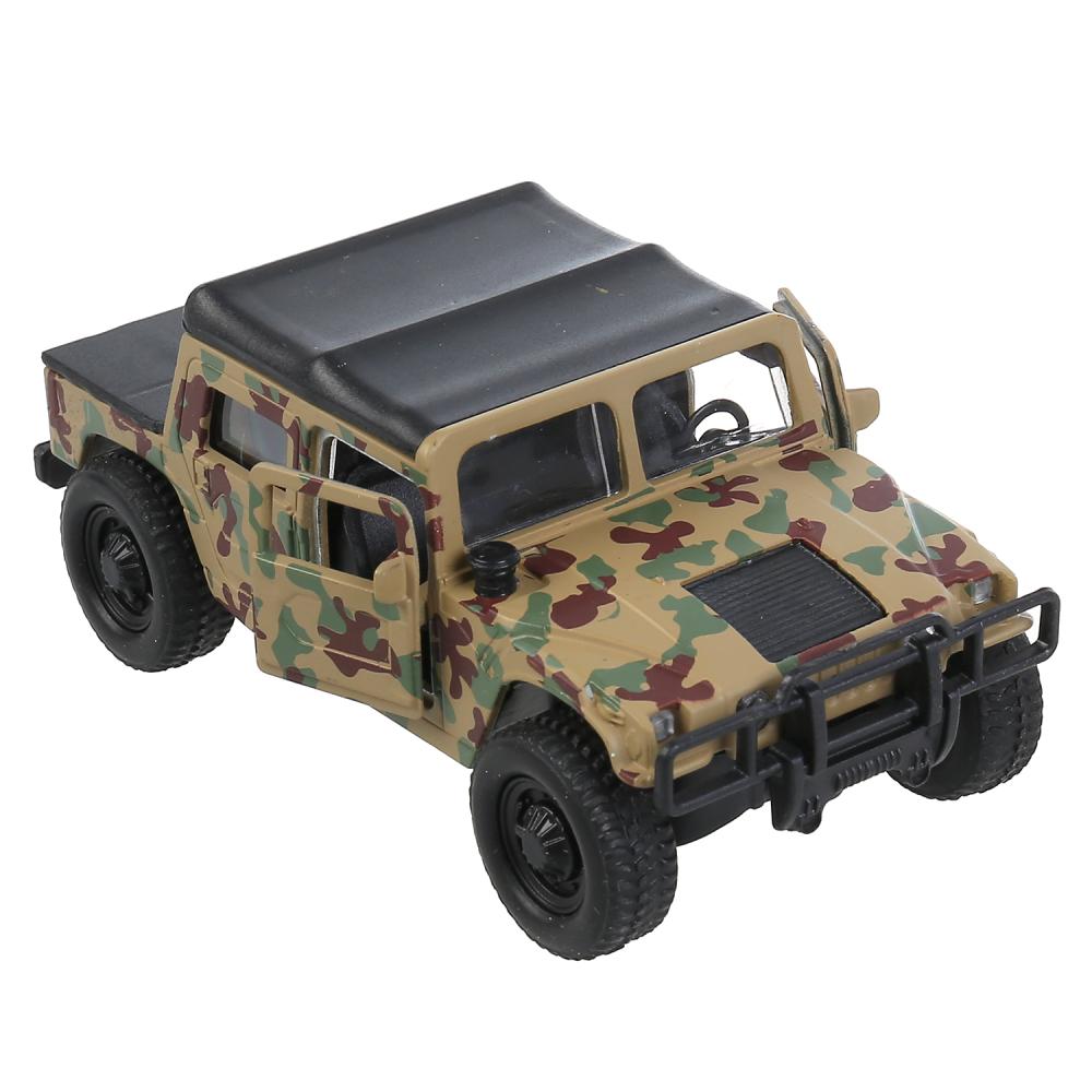 Машина металл HUMMER h1 вс ПИКАП, 11 см, дв., баг., инер.+пушка, кор Технопарк в кор.2*12шт