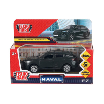Машина металл haval f7 длина 12 см, инерц, двери, багаж, темно-серый, в кор. Технопарк в кор.2*36шт