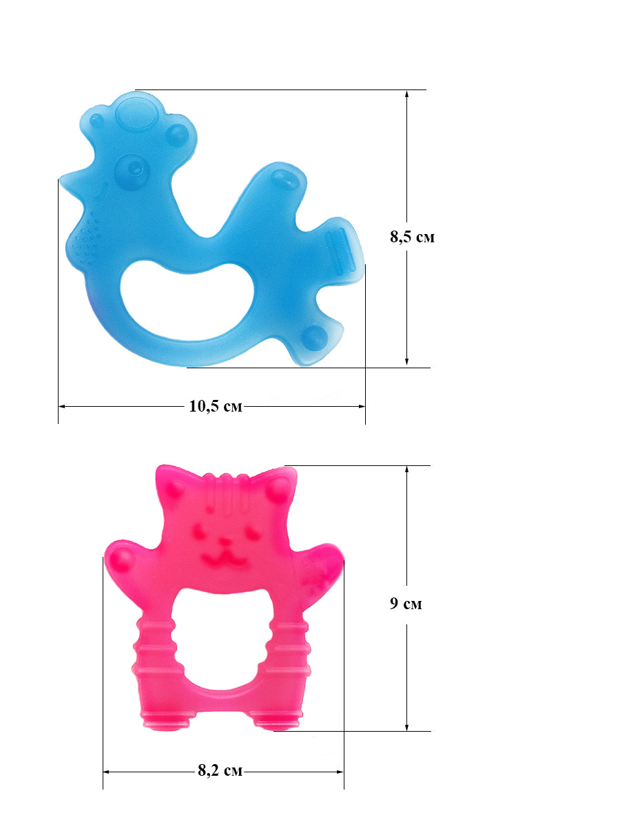 Прорезыватели комплект "Котик и Петушок" Baby Toys
