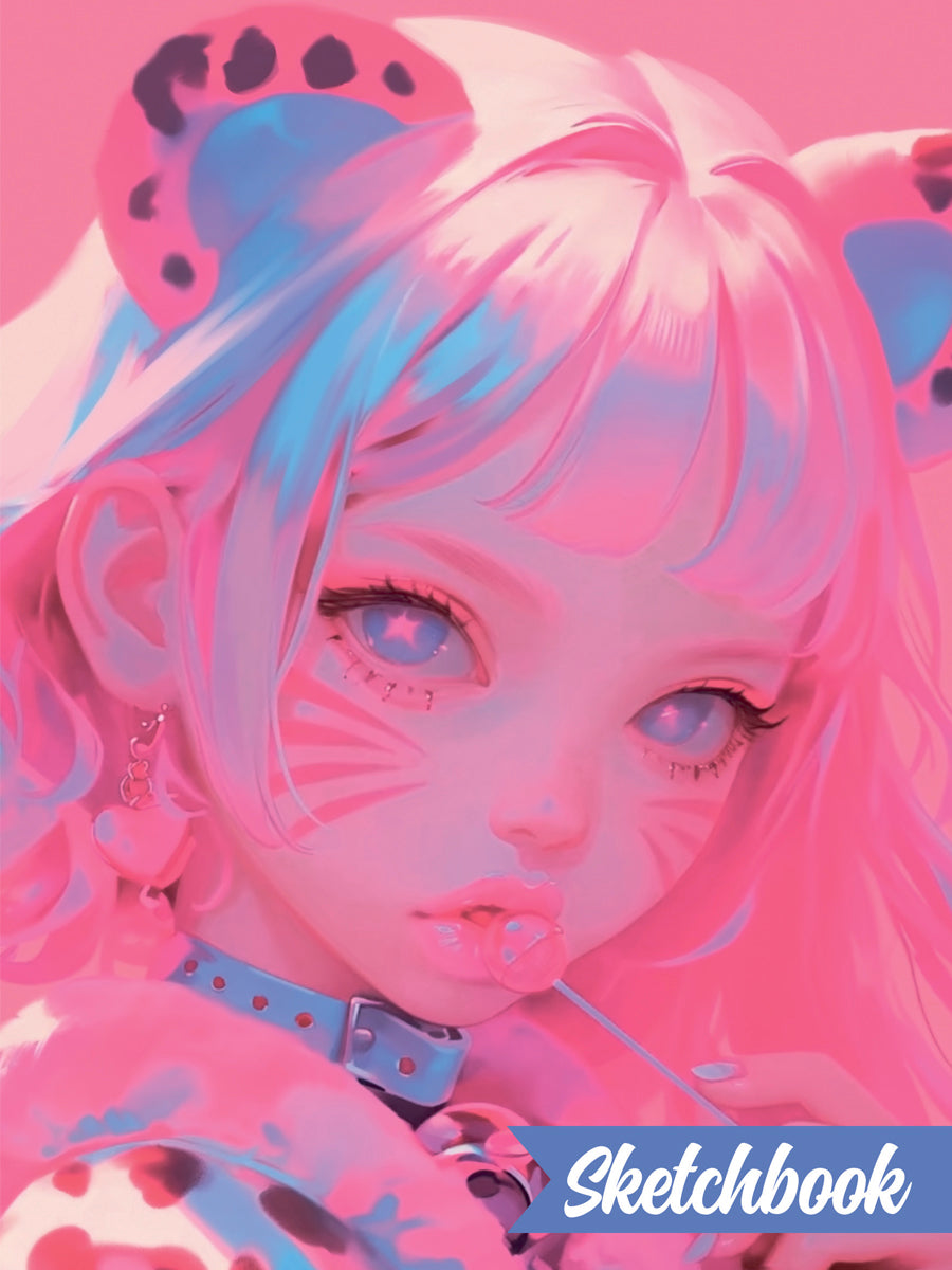 СКЕТЧБУК А5. WILD PINK (выб.лак)