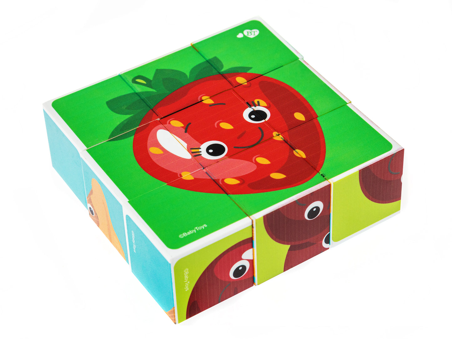 Кубики "Веселый урожай" (без обклейки) 9 шт Baby Toys