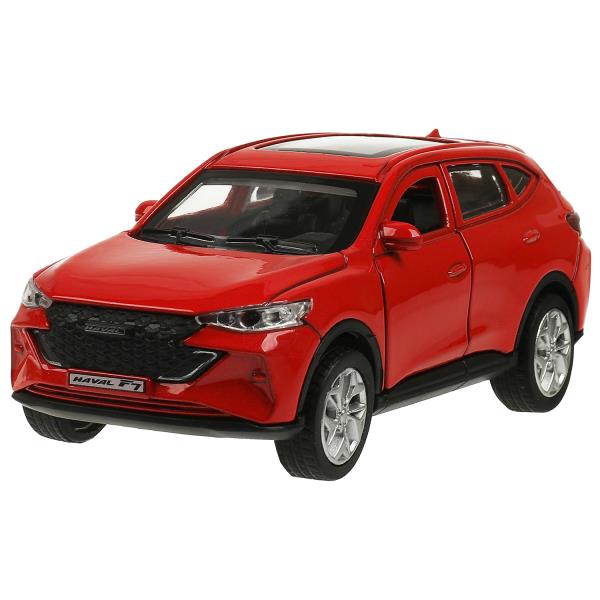 Машина металл HAVAL "haval f7", длина 12 см, дв, багаж, инер, красн, в кор. Технопарк в кор.2*36шт