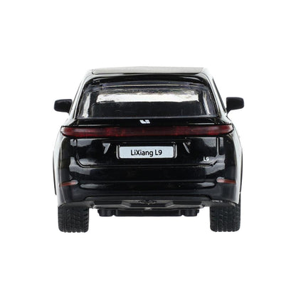 Машина металл li auto l9 10,5 cm, двери, инерц, черный, Технопарк