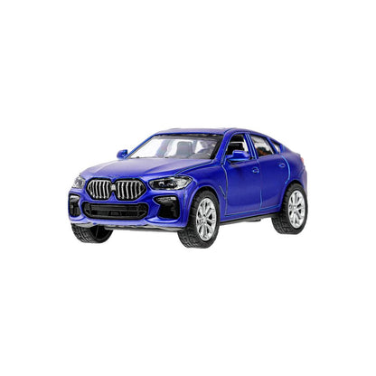 Модель металл BMW X6 10 см, двери, инерция Технопарк в кор.2*120шт