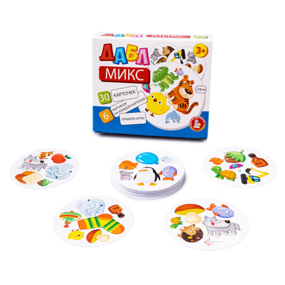 Игра настольная "Дабл. Микс" (30 карточек)