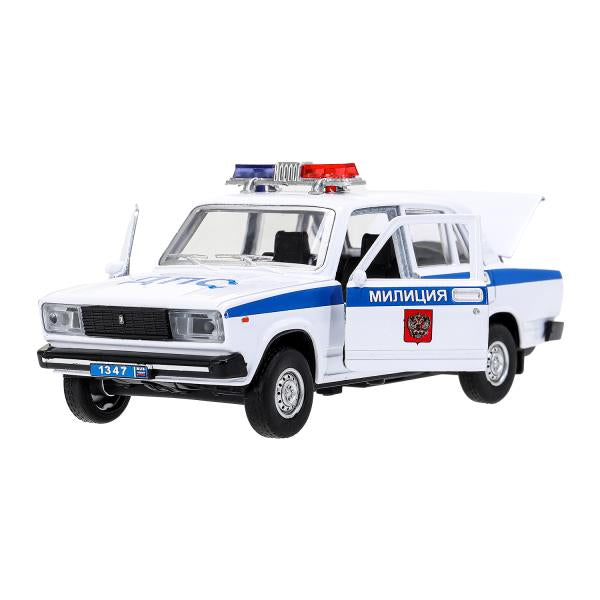 Машина металл свет-звук LADA ваз-2105 12 cm, дв,баг,инер,пол,кор. технопарк Технопарк в кор.2*36шт