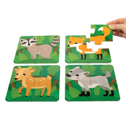 Пазлы MAXI Baby Toys "Собери свою зверюшку. Животные леса"