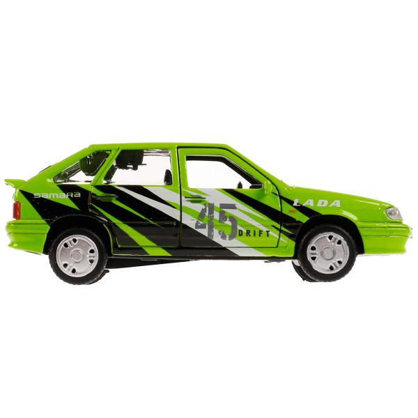 Машина металл LADA -2114 "SAMARA" СПОРТ, 12 см, двер, баг, ин, зеленый, кор. Технопарк в кор.2*36шт