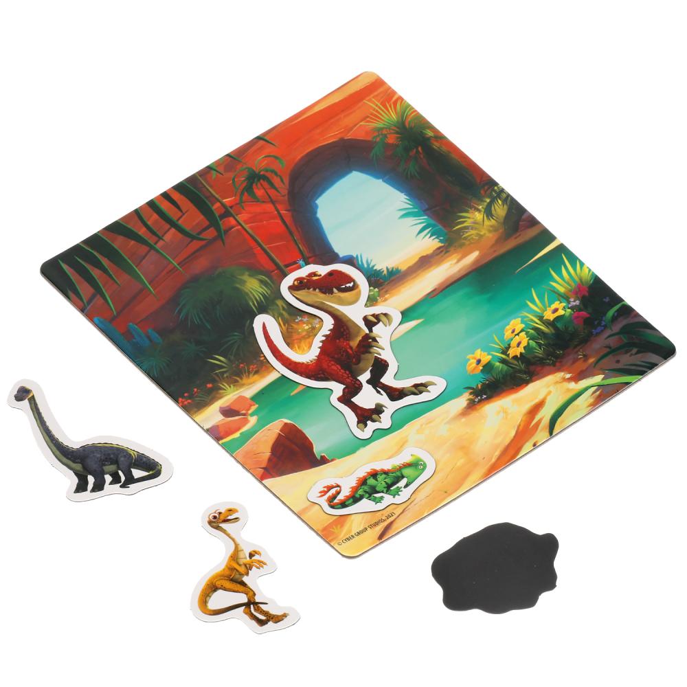 Гигантозавр. Приключения. Игра на магнитах в коробке.Умные игры в кор.7шт