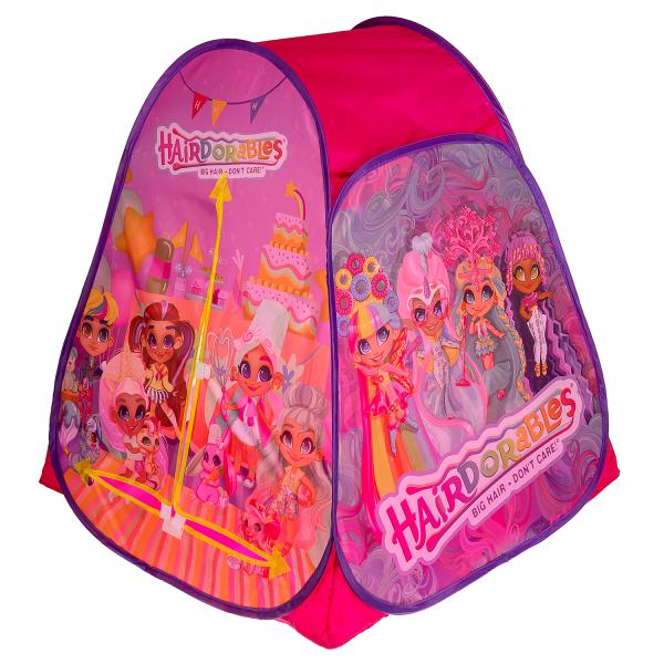 Палатка детская игровая Hairdorable 81х90х81см, в сумке Играем вместе в кор.24шт