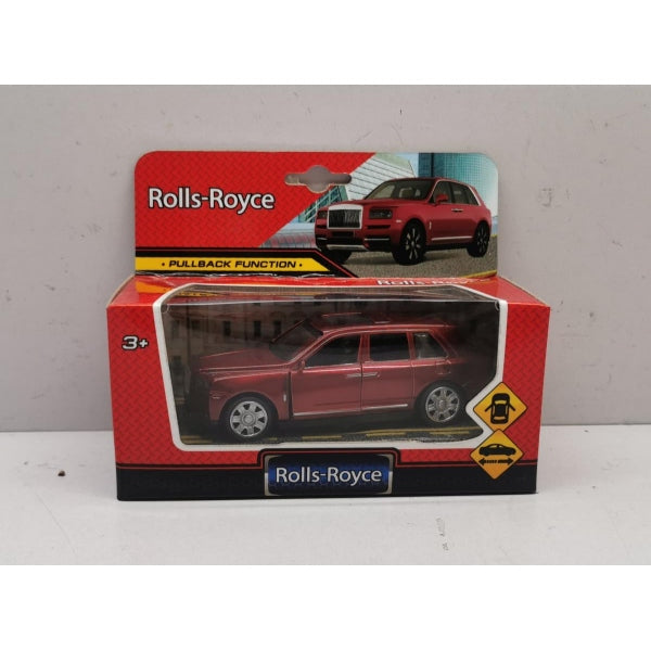 Технопарк. Модель "Rolls-Royce" 13 см, метал, инерц., двери, красный, в кор. арт.2407198-R