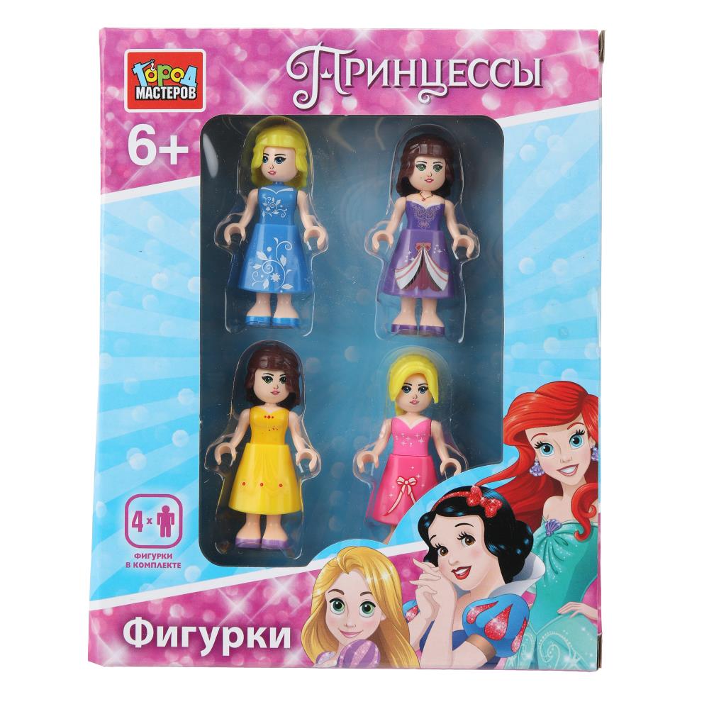 Конструктор фигурки принцессы, 4 шт. Город мастеров в кор.2*60шт