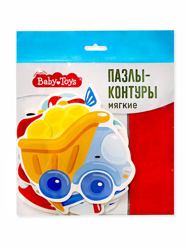 Пазлы-контуры мягкие "Транспорт" (мягкие) 6 шт Baby Toys