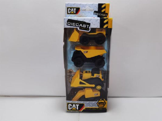 Модель пластик СТРОИТЕЛЬНАЯ ТЕХНИКА cat 8 см,4 шт, подвиж. дет.кор. Технопарк в кор.2*144наб