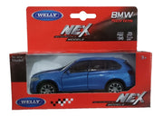 Welly. Машинка 1:38 "BMW X5", металл, пруж. мех., арт.43691W-BL синий