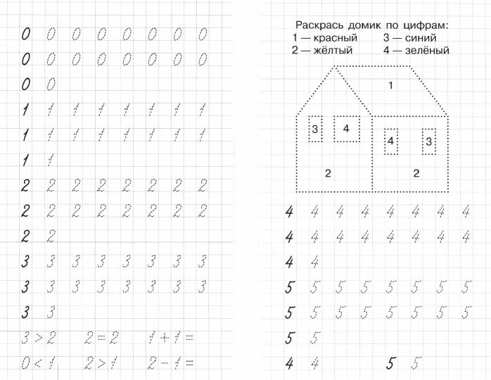 Пишем и учим цифры