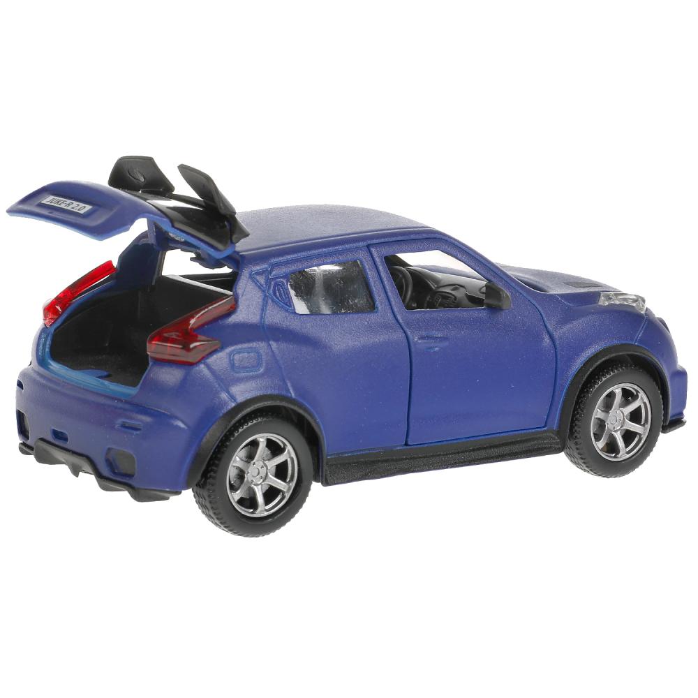 Машина металл NISSAN JUKE-R 2.0 SOFT 12 см, двер, багаж, инерц, синий, кор. Технопарк в кор.2*36шт
