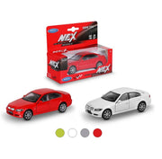 Welly. Машинка 1:38 "BMW 330i" пруж. мех., цвет в ассорт. арт.42364W серебристый