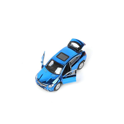 Машина металл MERCEDES-BENZ GLE COUPE длин 12 см, двери,синий ХРОМ, кор. Технопарк в кор.2*36шт