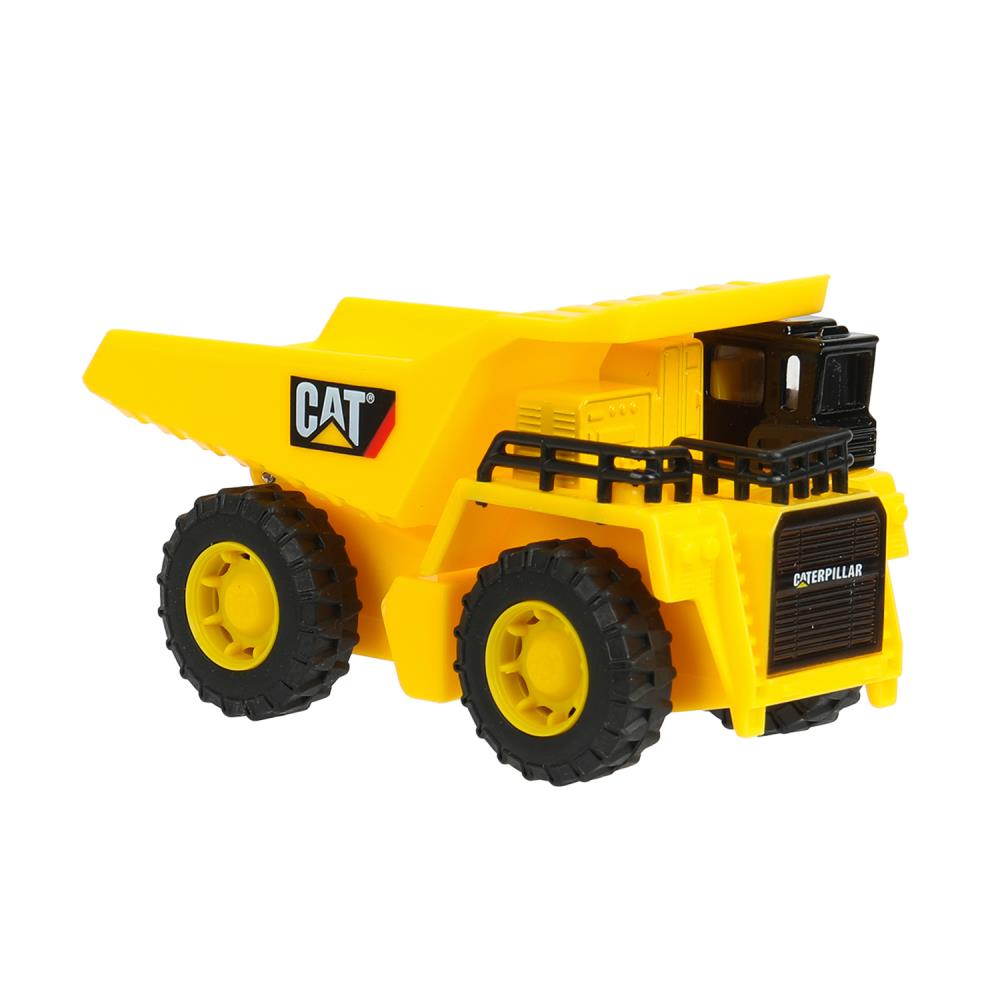 Машина металл caterpillar КАРЬЕРНЫЙ САМОСВАЛ, 12 см, двери, инерция Технопарк в кор.2*24шт