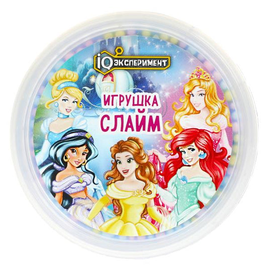 Игрушка слайм принцессы с декоративным наполнителем 100 г IQ Эксперимент в кор.72шт