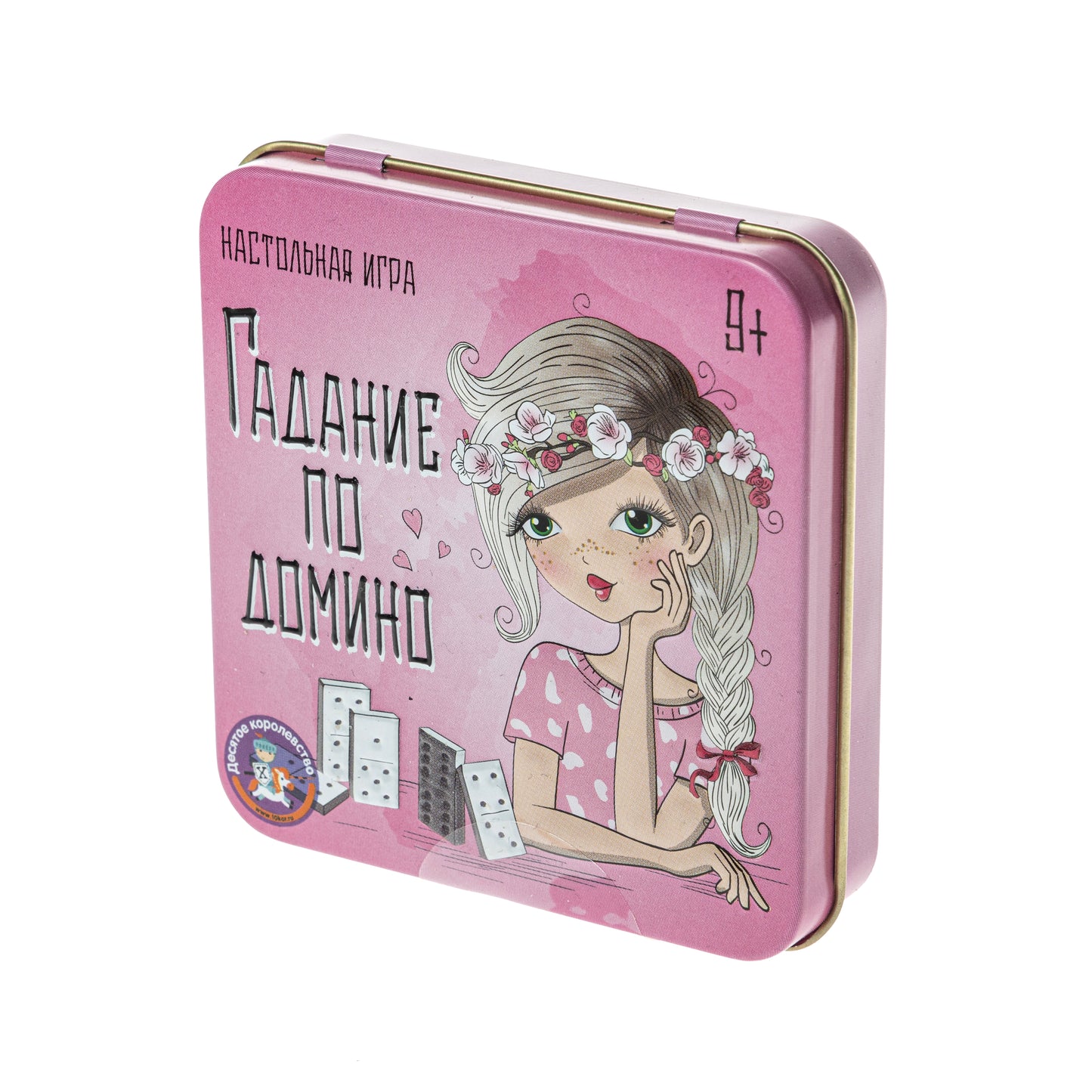 Игра настольная "Гадание по домино" (жестяная коробочка) в кор.42шт