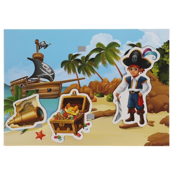 Пираты. Игра с липучками в коробке. Умные игры в кор.20шт