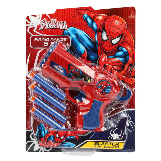 Бластер spider-man, мягкие пули, блистер 19*25*3,5см Без товарного знака