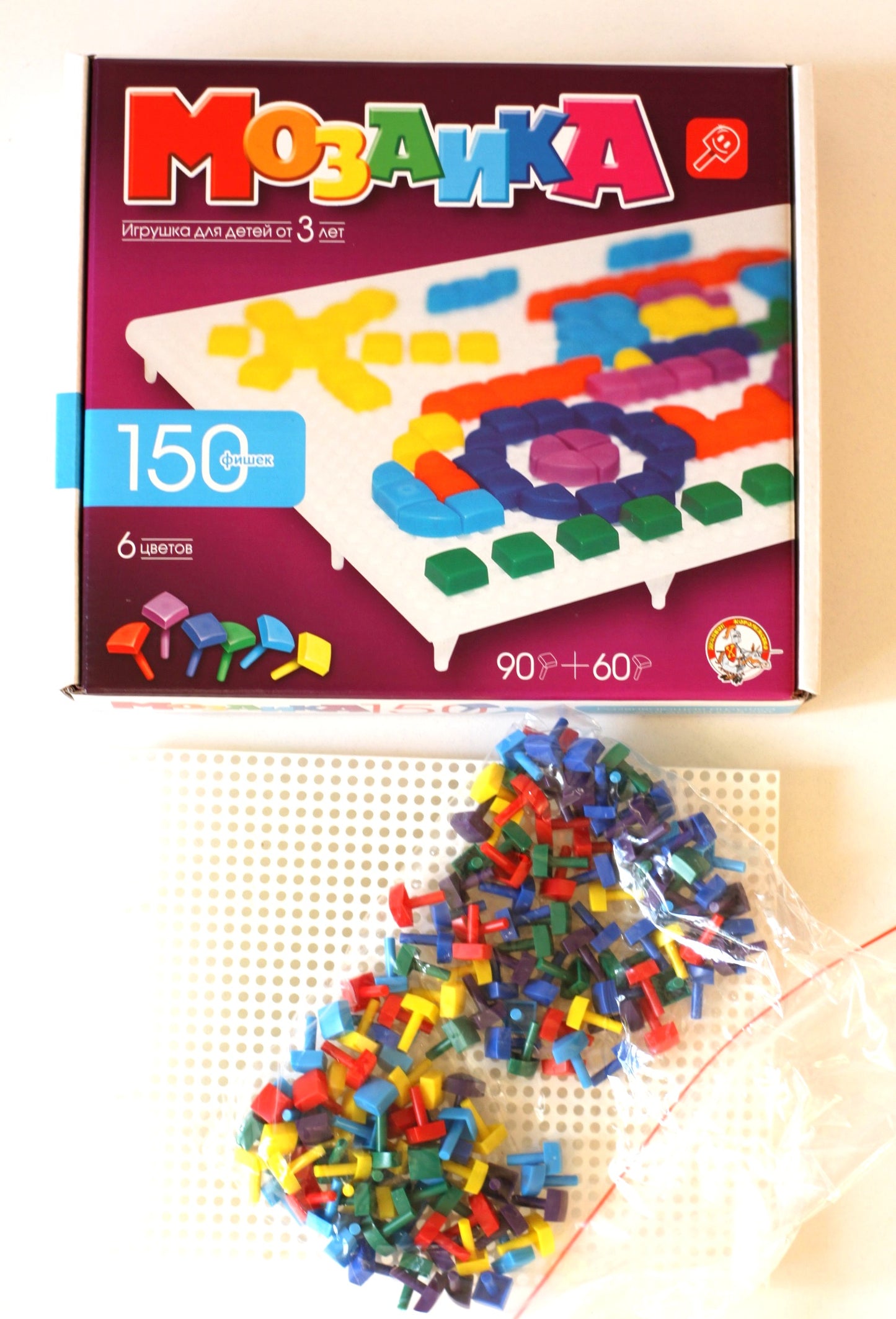 Мозаика фиг/6цв/150шт/1поле/230х200х35 (арт. 966)