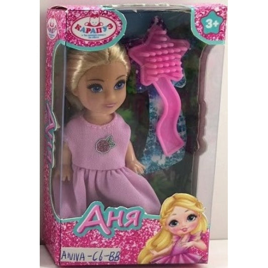 Кукла Анечка 12см, акс., кор КАРАПУЗ в кор.120шт