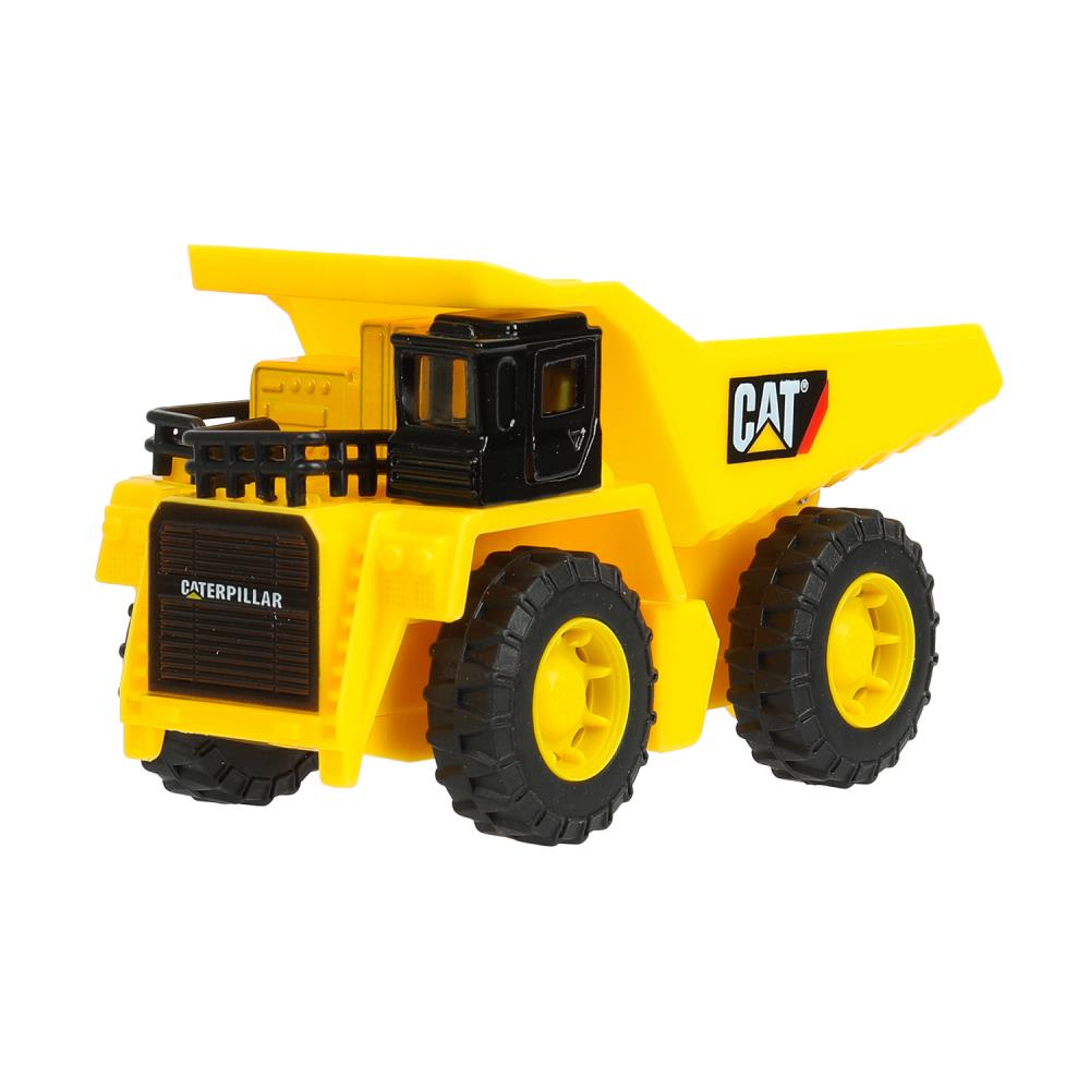 Машина металл caterpillar КАРЬЕРНЫЙ САМОСВАЛ, 12 см, двери, инерция Технопарк в кор.2*24шт