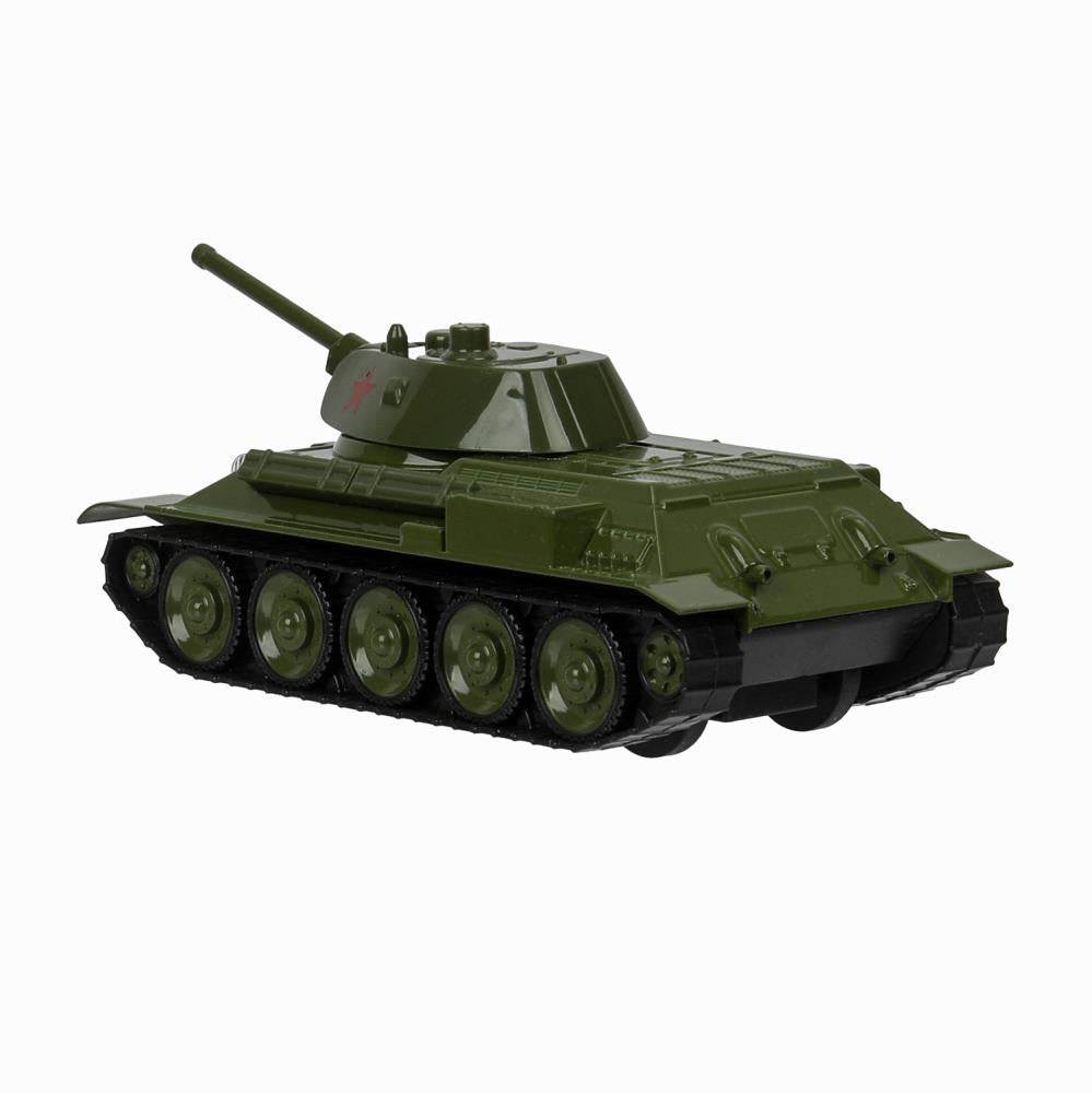 Машина металл УРАЛВАГОНЗАВОД Т-90 ТАНК т-34 12 см,зеленый,звезда, кор. Технопарк в кор.2*32шт