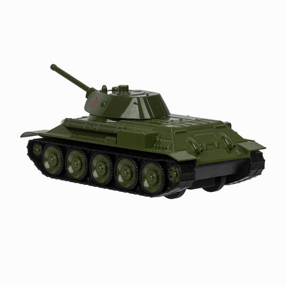 Машина металл УРАЛВАГОНЗАВОД Т-90 ТАНК т-34 12 см,зеленый,звезда, кор. Технопарк в кор.2*32шт