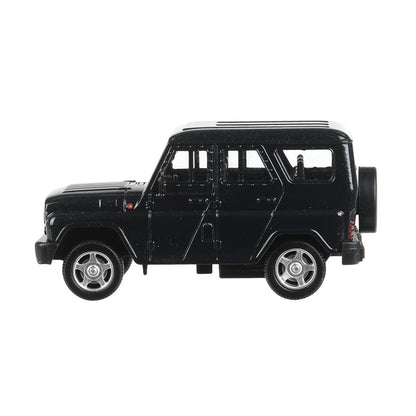 Машина металл UAZ ХАНТЕР длина 10,5 см, инерция, темно-серый, кор. Технопарк в кор.2*36шт