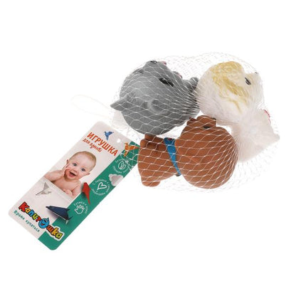 Игрушка для ванны собачки сетка, хенгтег КАПИТОШКА в кор.4*144шт