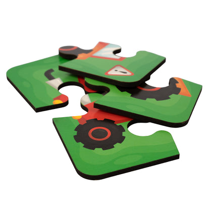 Пазлы из дерева. Мои первые пазлы "Транспорт" 48 элементов