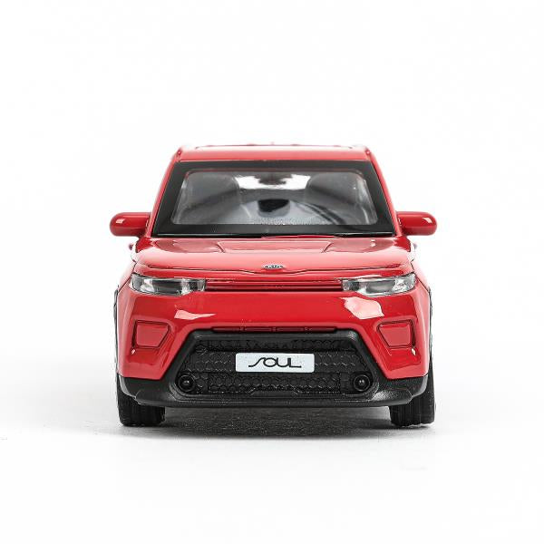 Машина металл KIA soul длина 12 см, двери, багаж., инерц, красный, кор. Технопарк в кор.2*36шт