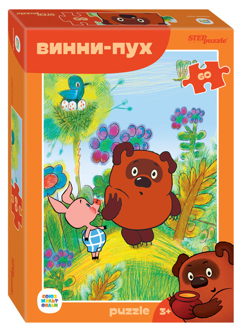 Степ. Пазл 60 Союзмультфильм арт.81030 "Винни Пух (new)"