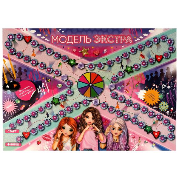 Игра-ходилка Модель ЭКСТРА. Настольная игра-ходилка. 217х330х27мм. Умные игры в кор.20шт