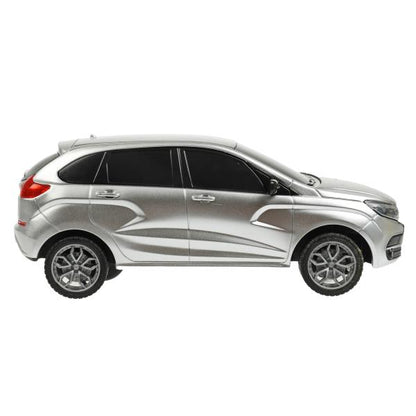 Машина р/у LADA XRAY 18 см, свет, сереб, кор. Технопарк в кор.36шт