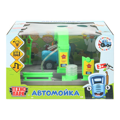 Игрушка пластик свет-звук АВТОМОЙКА с водой 21 см, кор. ТЕХНОПАРК в кор.2*24шт