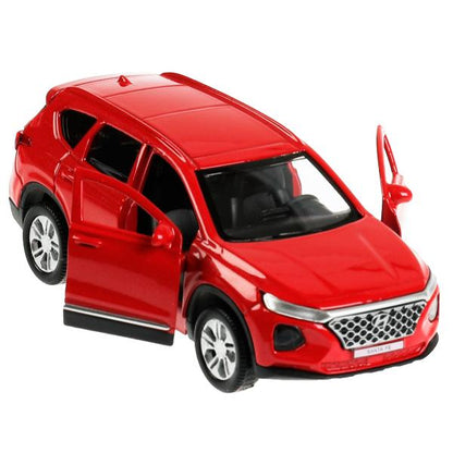 SANTAFE2-12-RD 338204 Машина металл HYUNDAI SANTAFE длина 12 см, двери, багаж, инер, красный, кор. Т