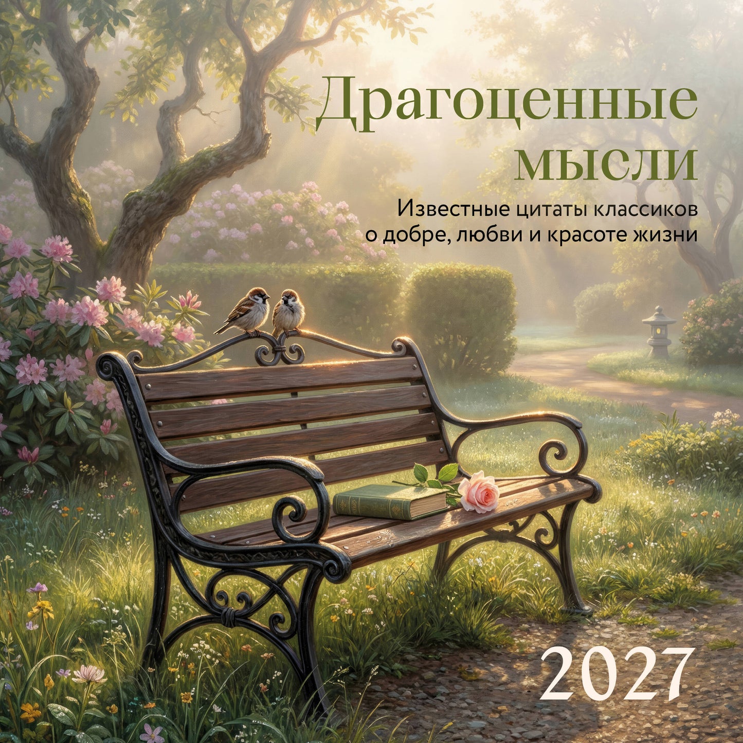 Драгоценные мысли. Известные цитаты классиков о добре, любви и красоте жизни. Календарь настенный на 2027 год (300х300 мм)
