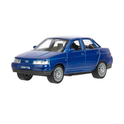 Машина металл LADA 110 12 см, двери, инерц., кор. Технопарк в кор.2*24шт