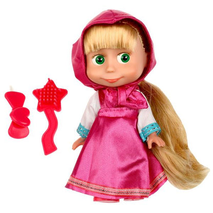 Кукла Маша И МЕДВЕДЬ маша 15см, без звука, акс, кор КАРАПУЗ в кор.30шт