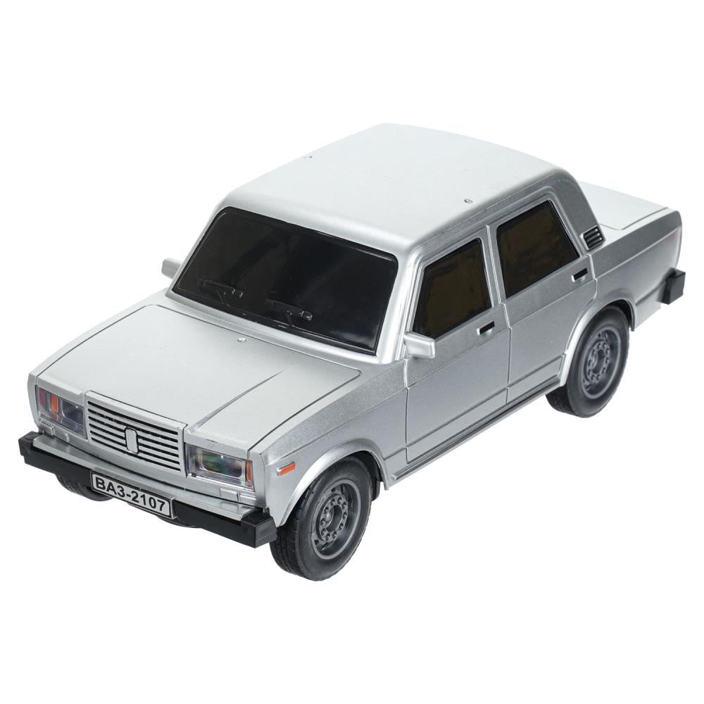 Машина р/у LADA ваз-2107 26 см, свет, серебристый, кор. Технопарк в кор.24шт