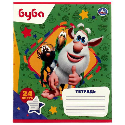 Тетрадь, БУБА 24 листа, линейка, диз1, Умка в кор.160шт