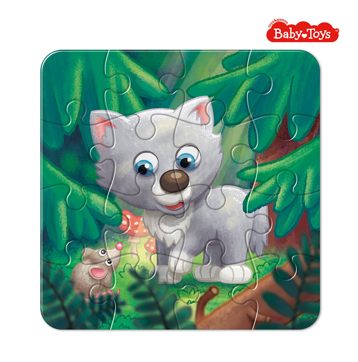 Пазл First Puzzle "Волчонок" (16 эл) Baby Toys