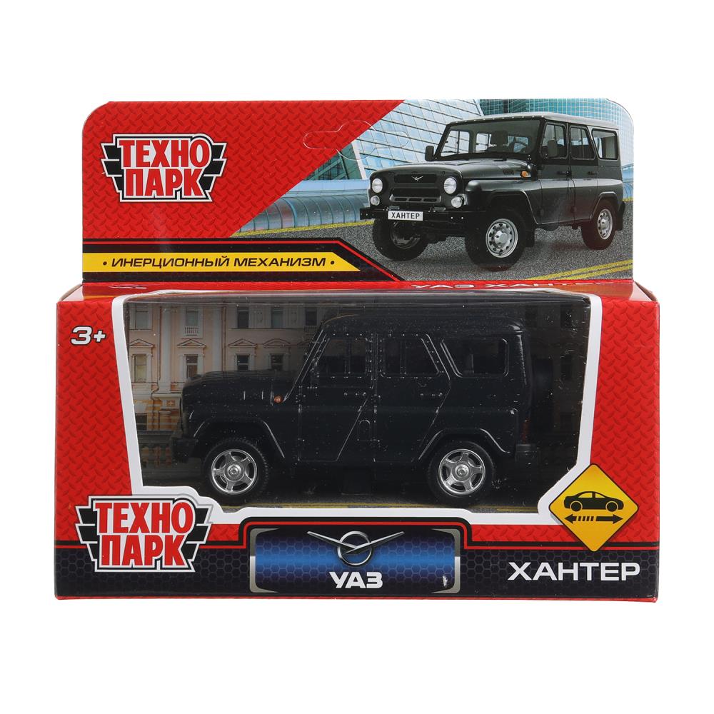 Машина металл UAZ ХАНТЕР длина 10,5 см, инерция, темно-серый, кор. Технопарк в кор.2*36шт