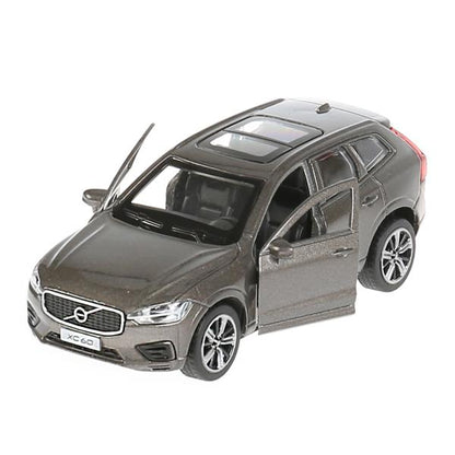 Машина металл "volvo xc60 r-desing" 12см, открыв. двери, инерц., серый в кор. Технопарк в кор.2*36шт